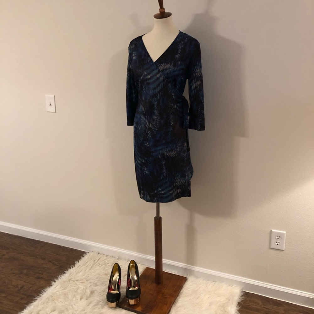 Emma and Michele Wrap Jersey Dress